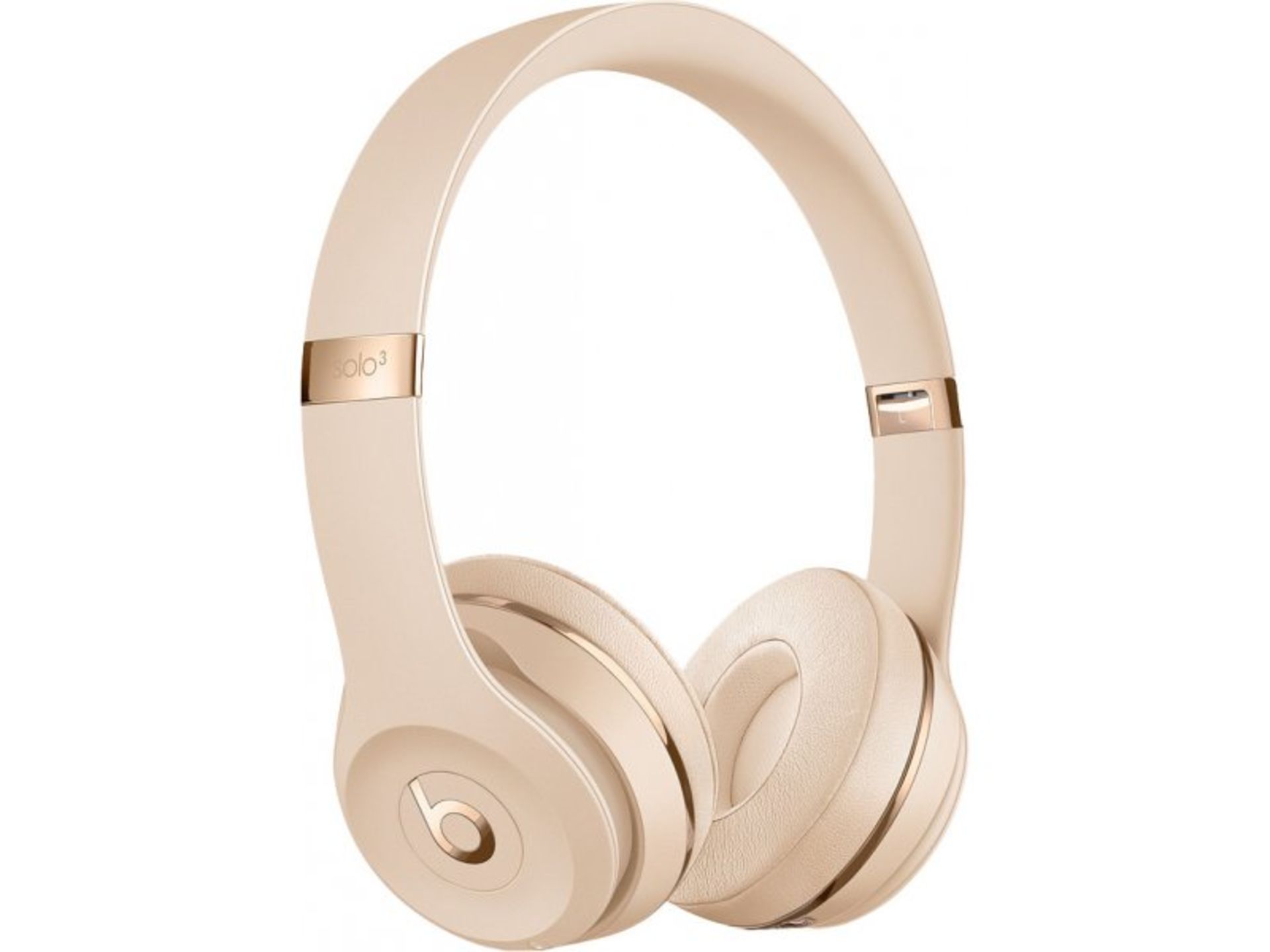 + VAT Brand New Beats Solo3 Wireless On ear Headphones - Satin Gold - Up To 40 Hours Battery Life -