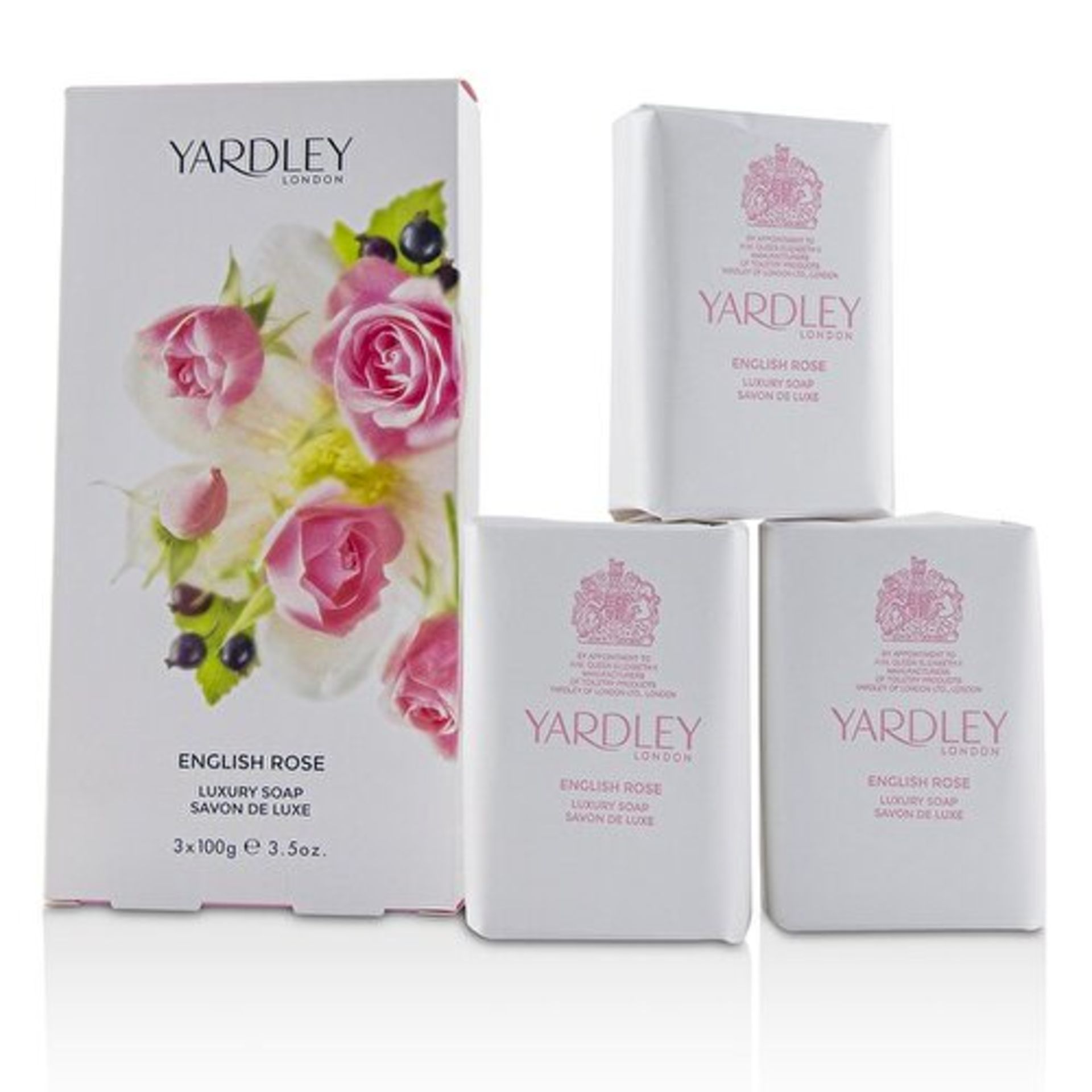 + VAT Brand New Yardley English Rose 3X100g Soaps