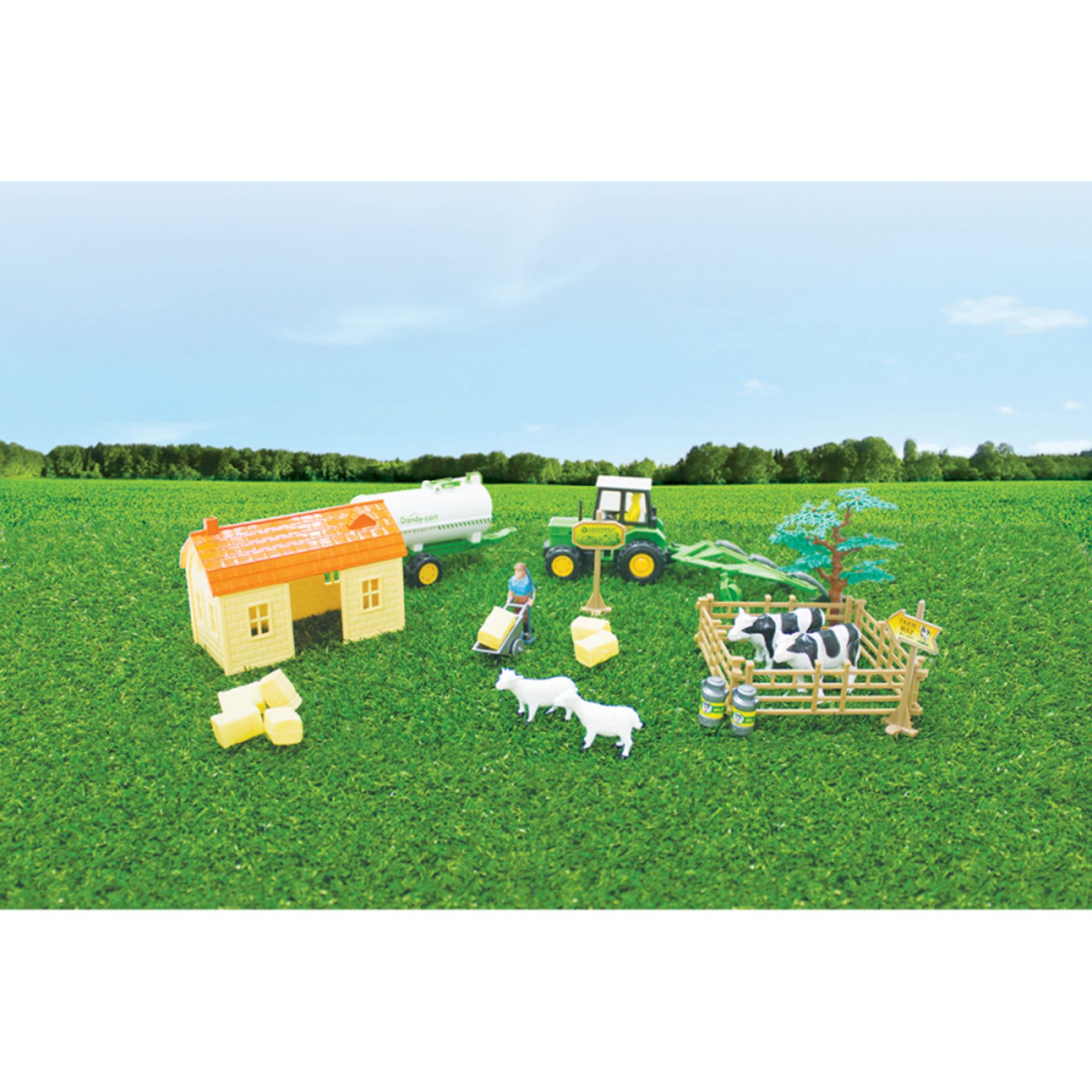 + VAT Brand New Barn Farm Set (26pc) To Include Animals - Vehicles - Buildings And Mini Figures