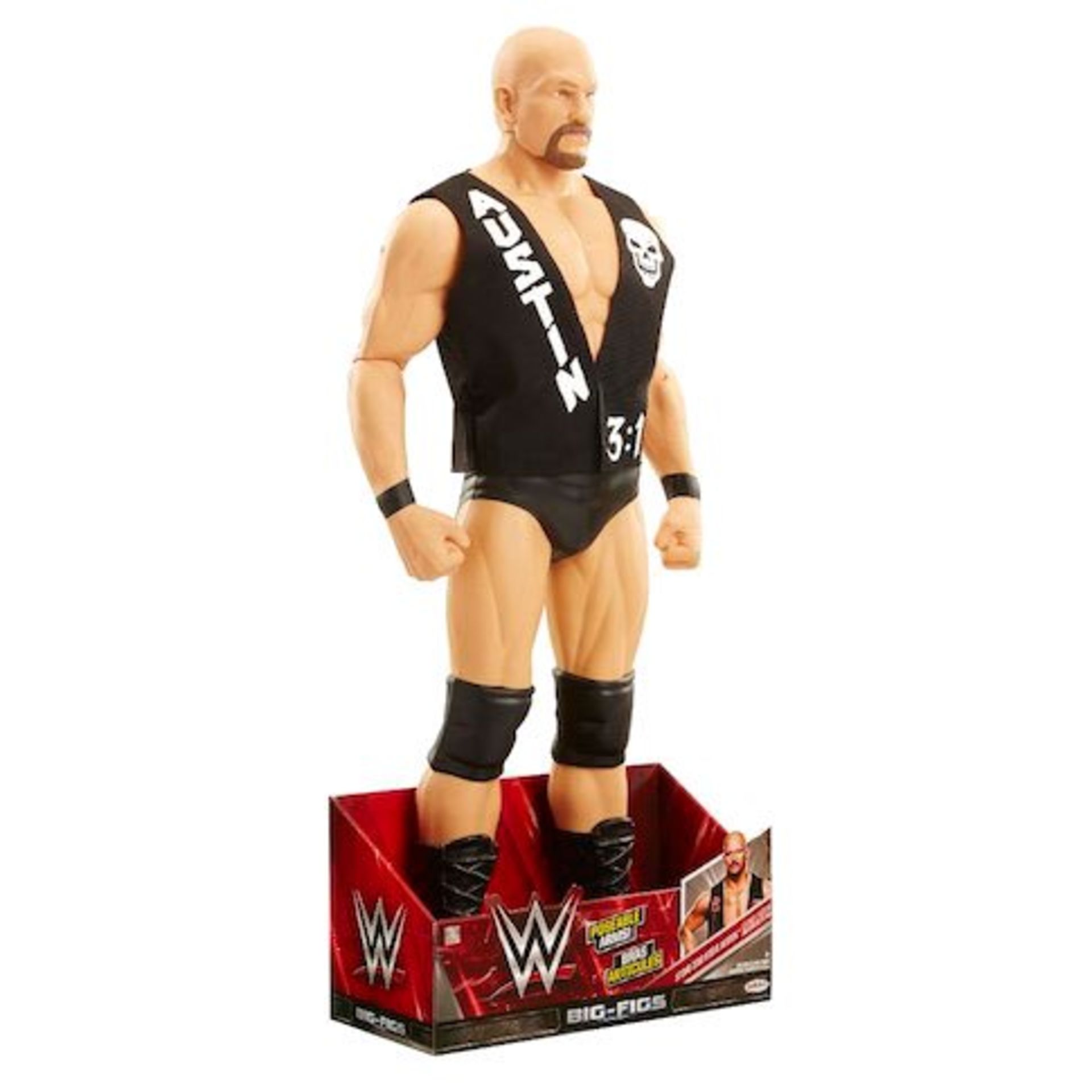 + VAT Brand New Massive 31" WWE Stone Cold Steve Austin Action Figures - 3count.co.uk Price £28. - Image 2 of 4