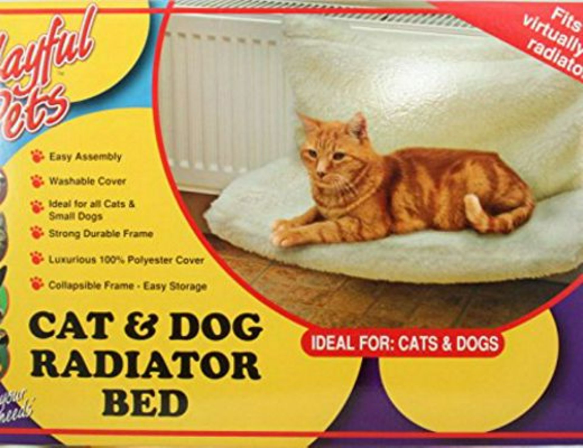 + VAT Brand New Cat Or Dog Radiator Bed With Washable Cover & Strong Frame