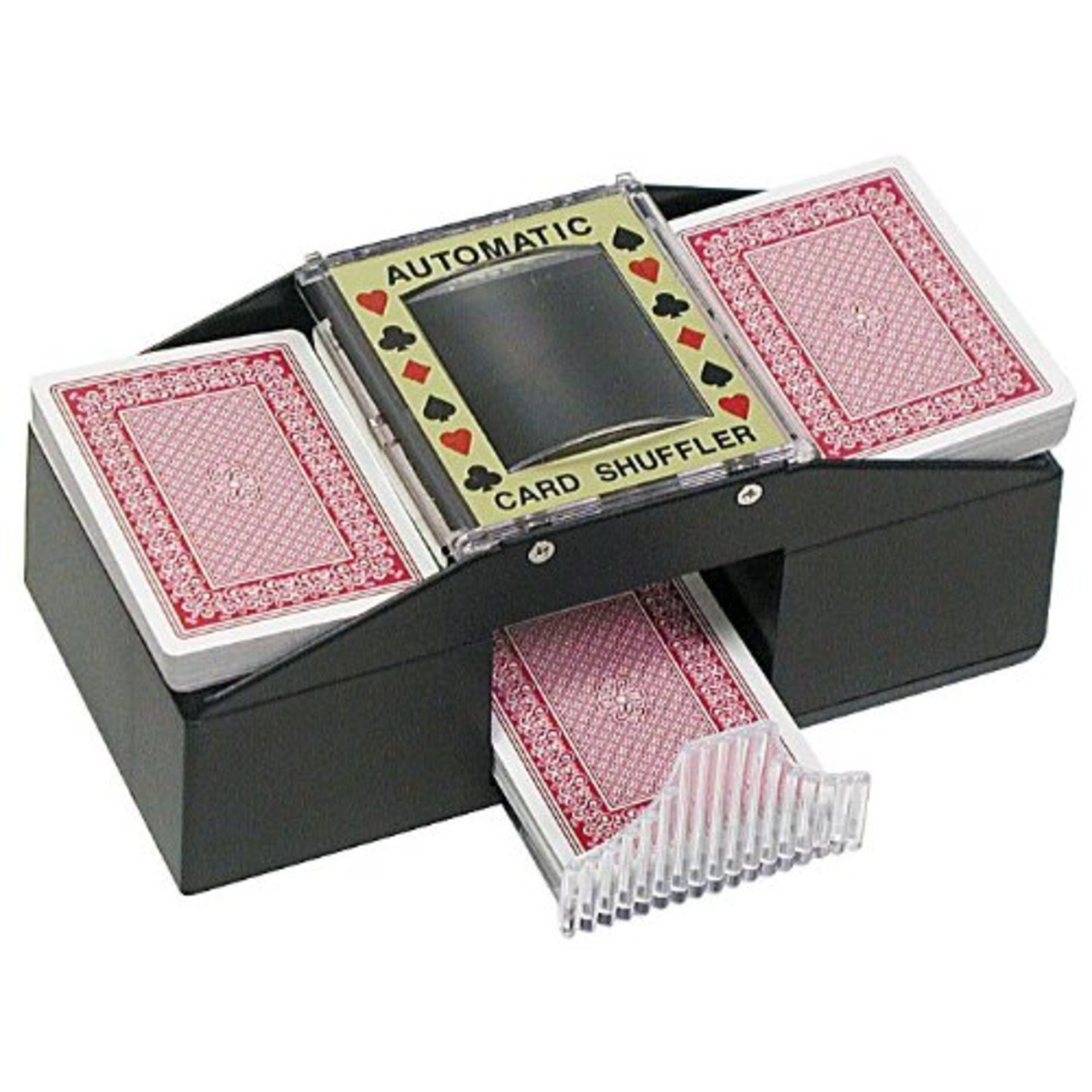 + VAT Brand New Automatic Card Shuffler - Operates on 2 x C Batteries (Not Included) -