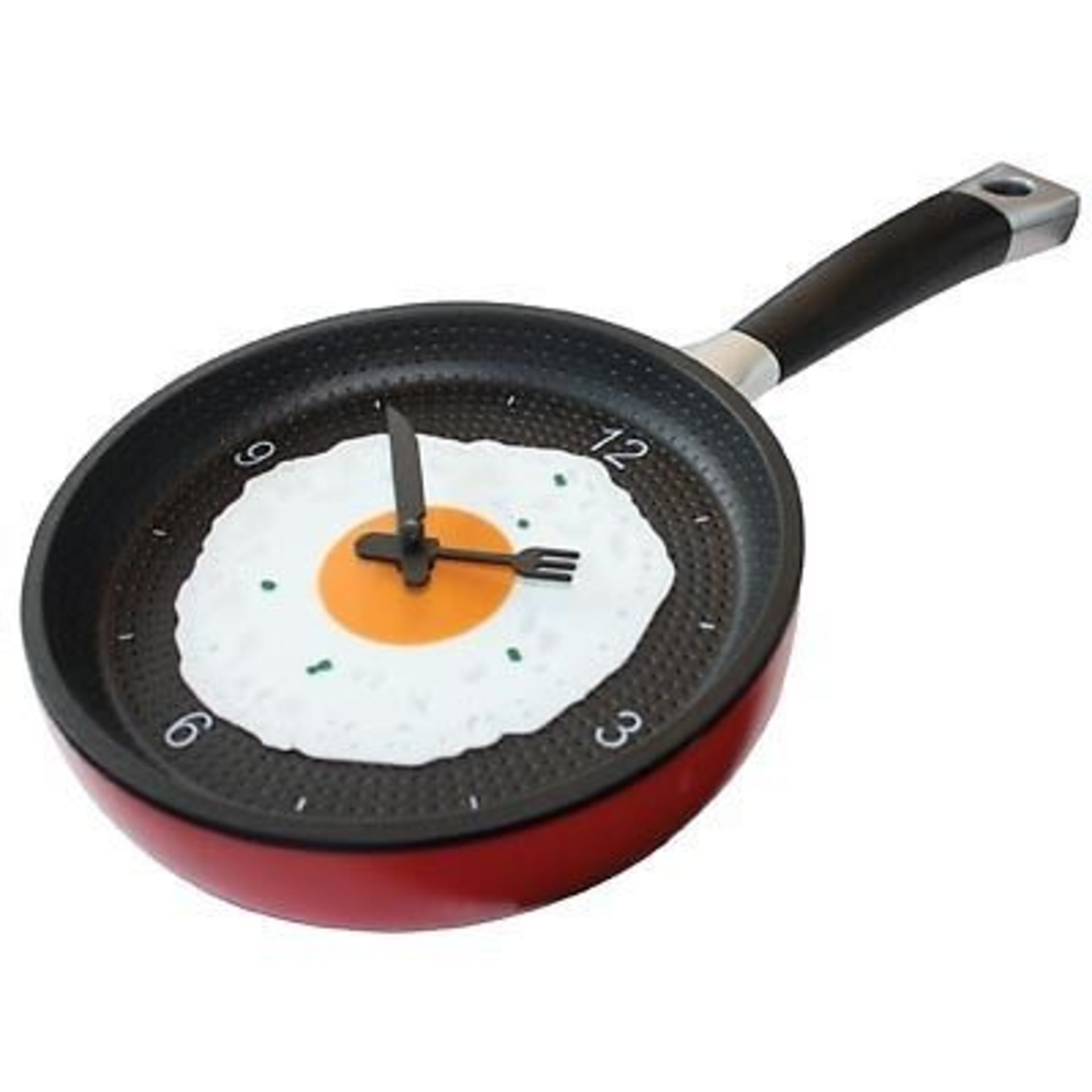 + VAT Brand New Frying Pan Wall Clock (Colour may vary)