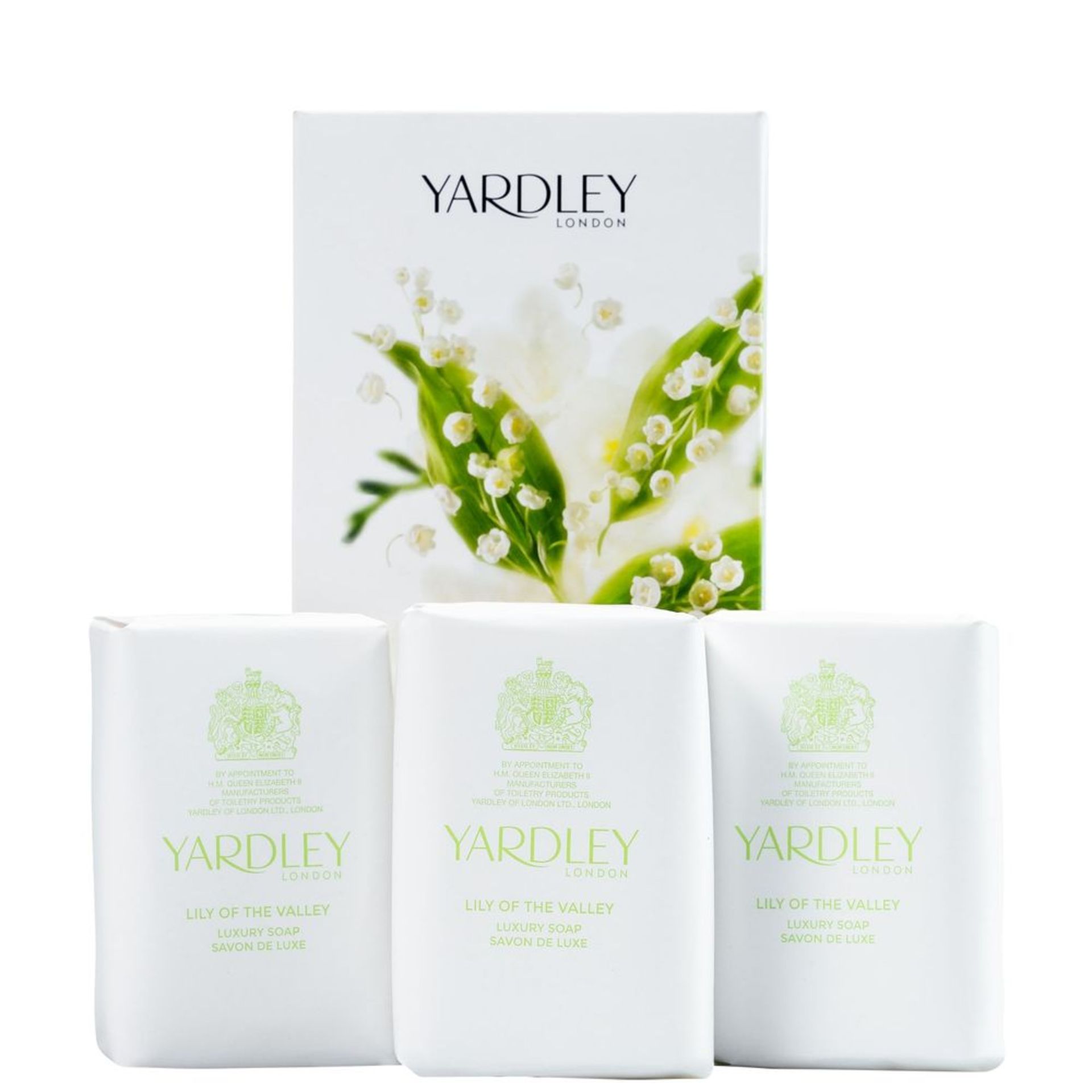 + VAT Brand New Yardley Lily of The Valley (3X100G) Soaps