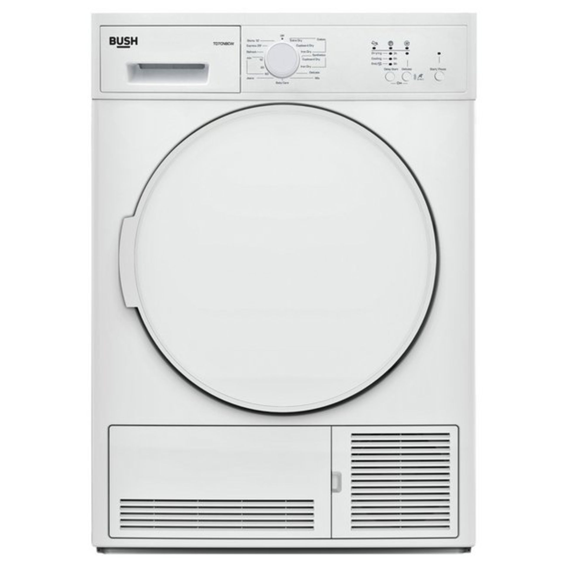 + VAT Grade A/B Bush TD7CNBCW 7Kg Condenser Tumble Dryer