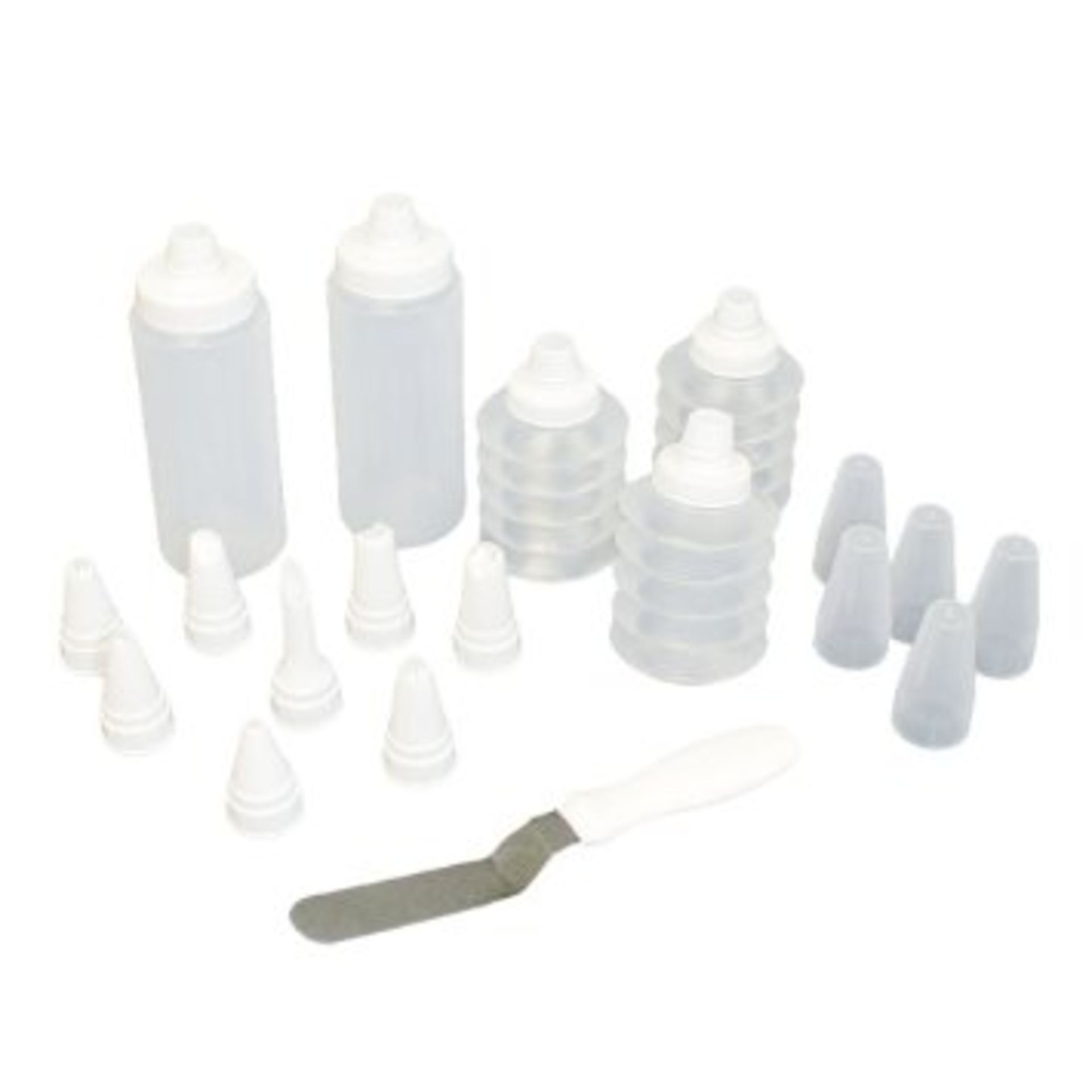 + VAT Brand New 19 Piece Cupcake & Cookie Decorating Kit With 8 Different Piping Nozxles An Icing - Image 2 of 2