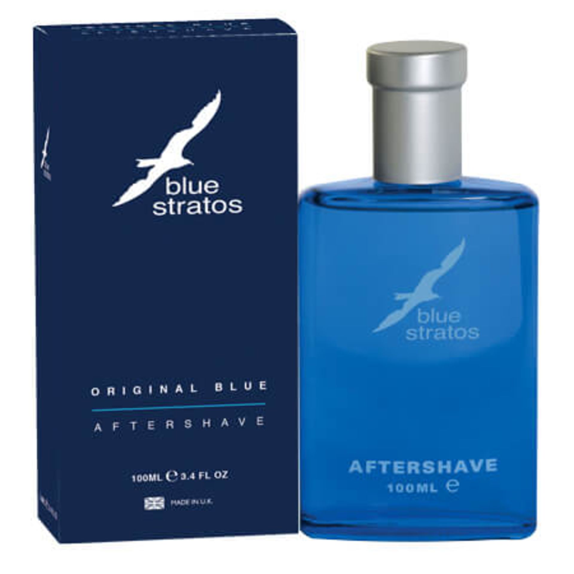 + VAT Brand New Blue Stratos 100ml Aftershave