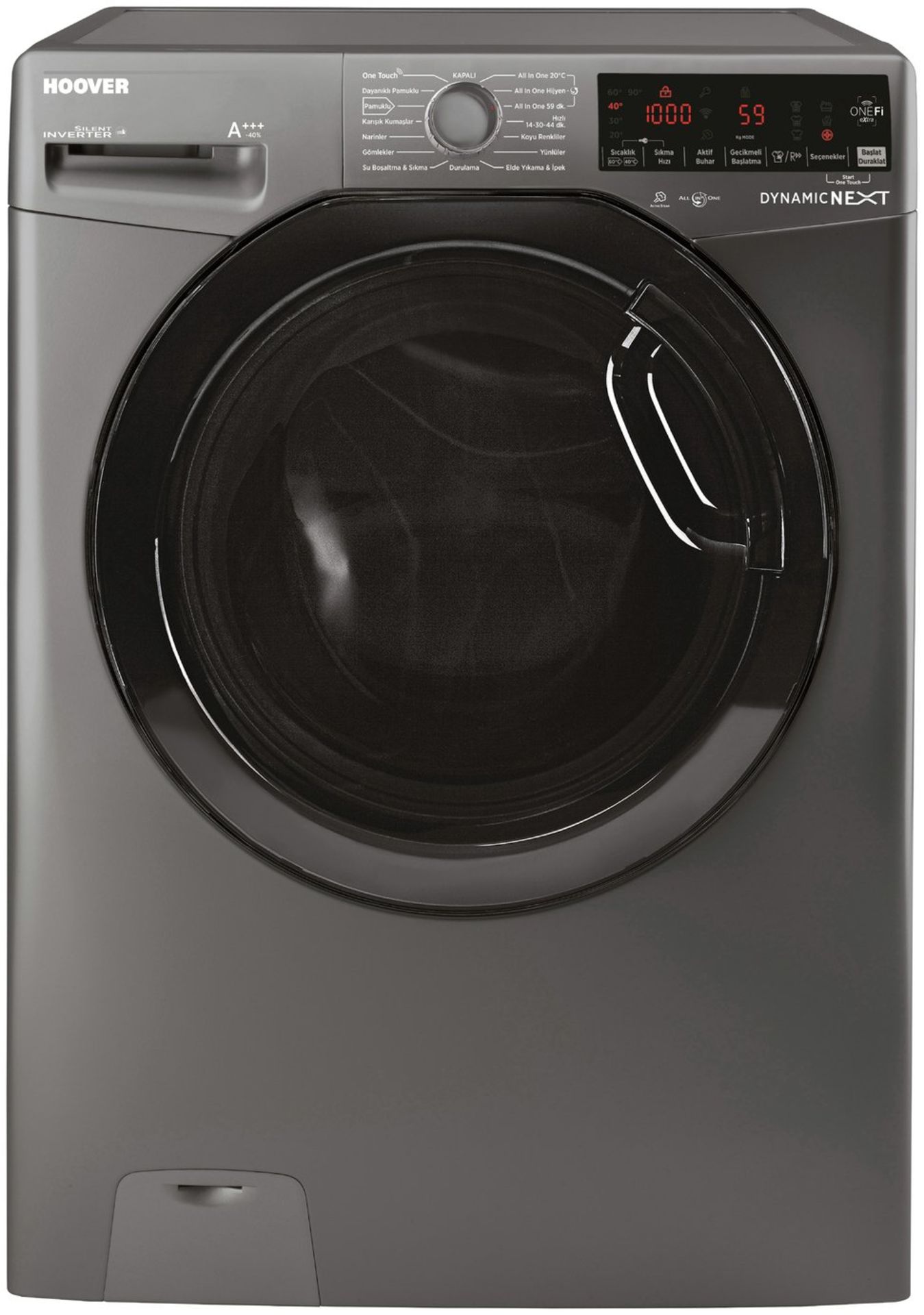 + VAT Grade A Hoover DW0AD 69HF3G 9KG 1600 Spin Washing Machine - A+++ Energy Rating - 14 Minute