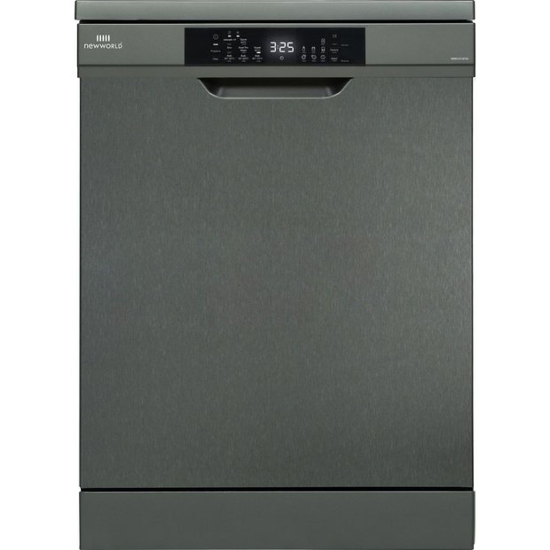 + VAT Grade A New World NWEC013FSX Full Size Dishwasher - 8 Programmes - 30 Minute Quick Wash -