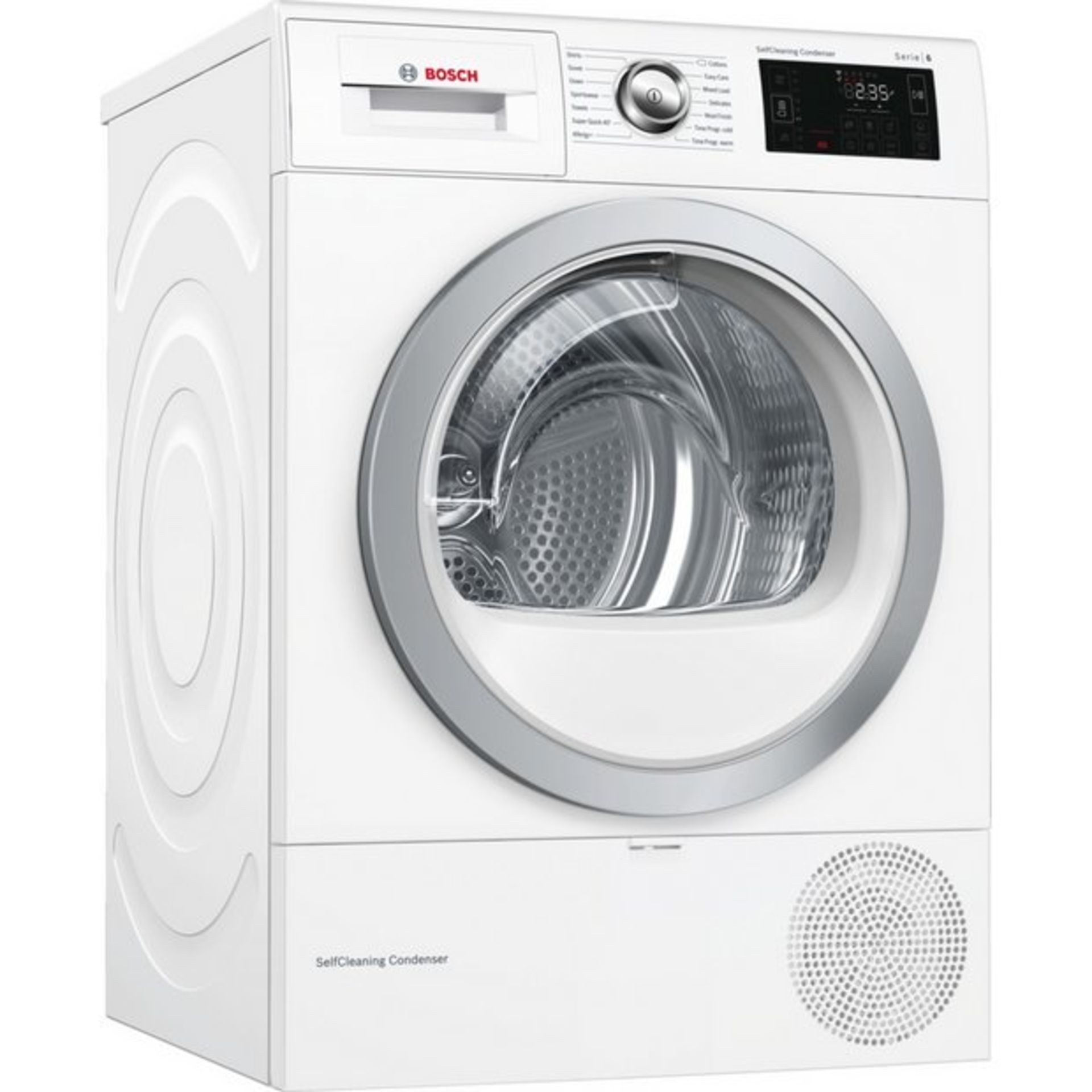 + VAT Grade C Bosch WTWH7660GB 9Kg Heat Pump Tumble Dryer - A++ Energy Rating - 8 Programmes -