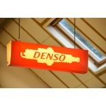 Denso illuminated plastic ceiling sign