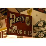 Prices Motor oil enamel double sided wall sign