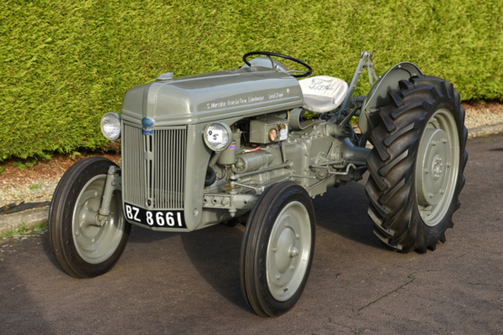 BZ 8661 1943 Ford Ferguson tractor c/w a Ford 2 furrow plough