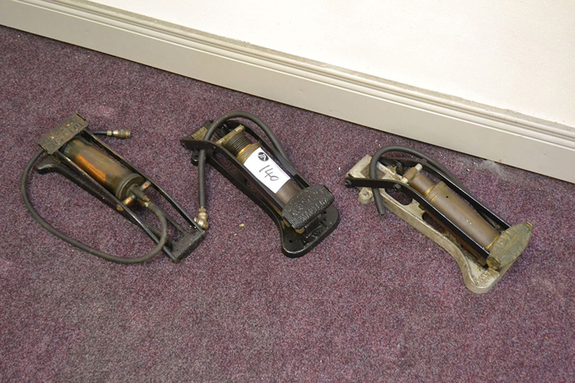 Three foot tyre pumps