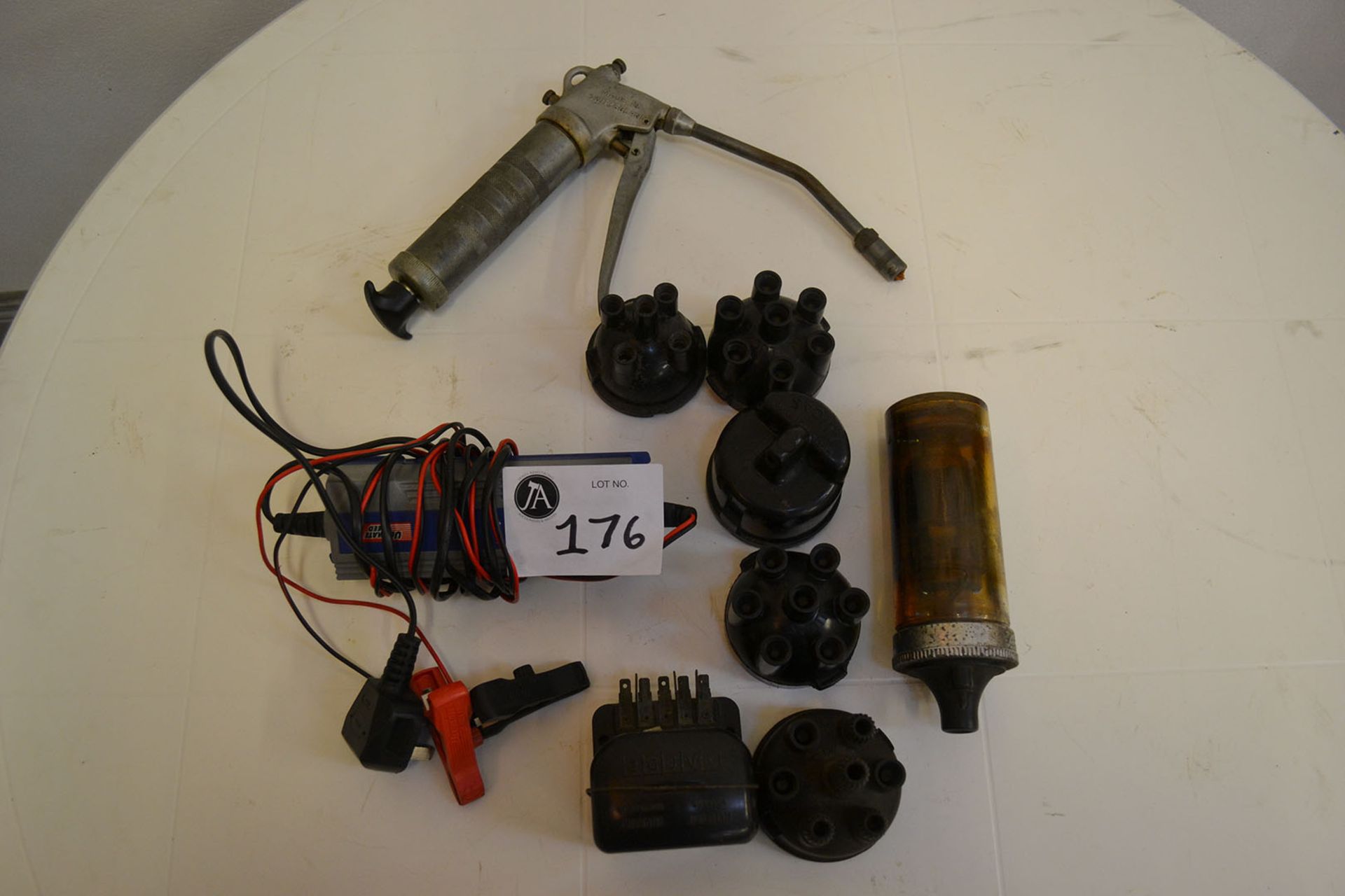 Battery charger, distributor caps and assorted components