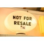 Not For Resale Glass Globe