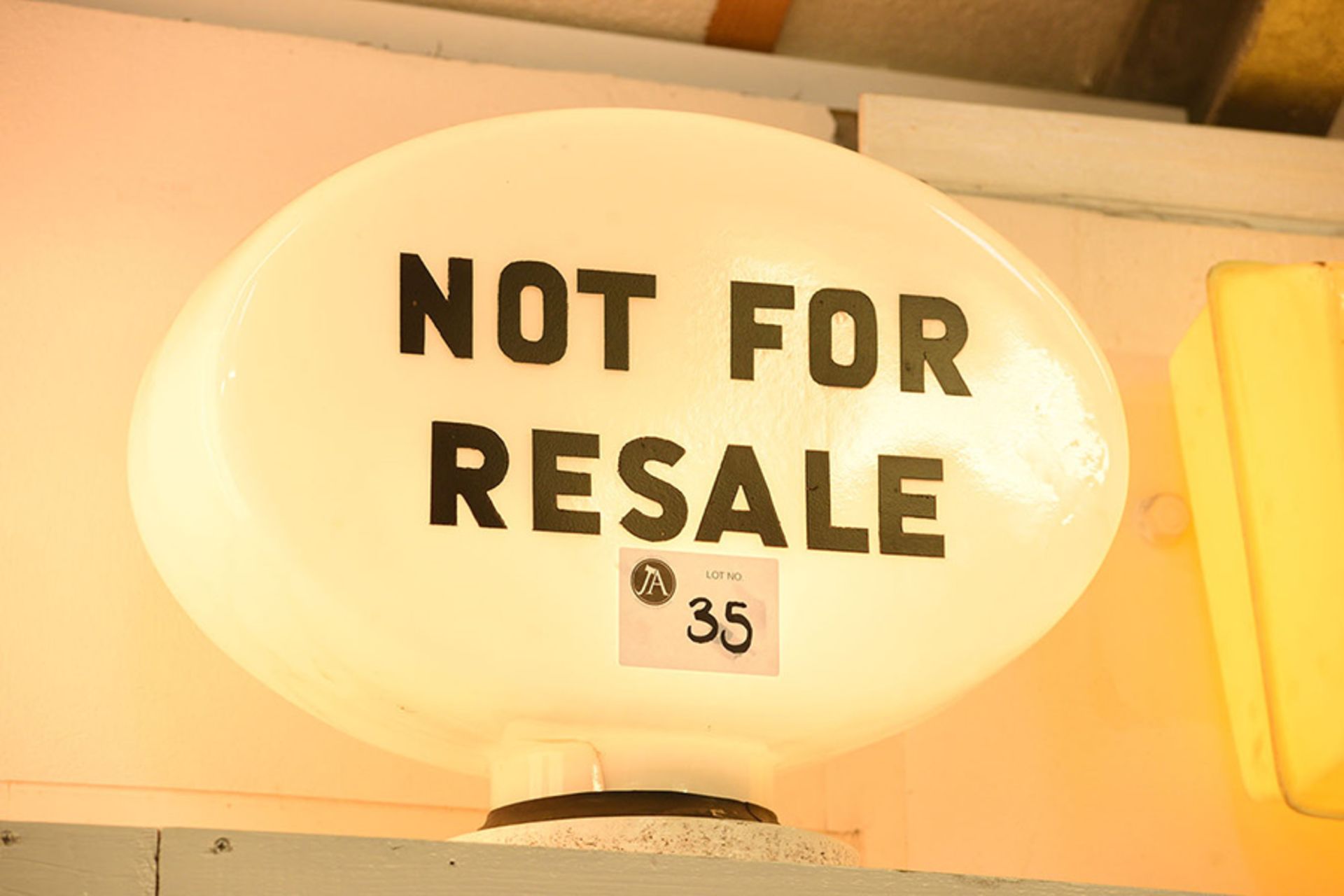 Not For Resale Glass Globe