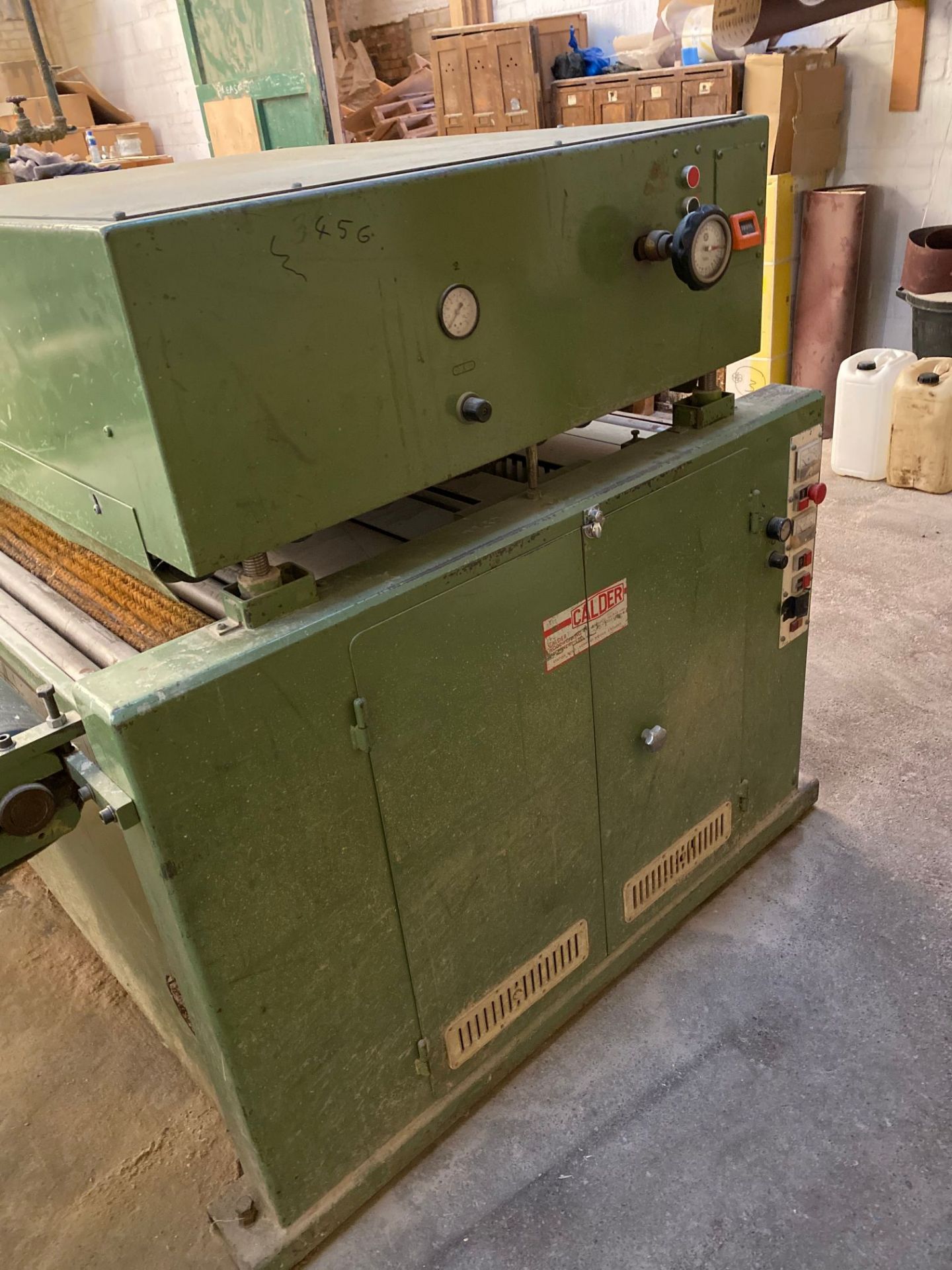 Boere BKS / TKS 1000 1m two-station sanding machine, serial nos: 82032637/82032633 with mobile - Image 5 of 9