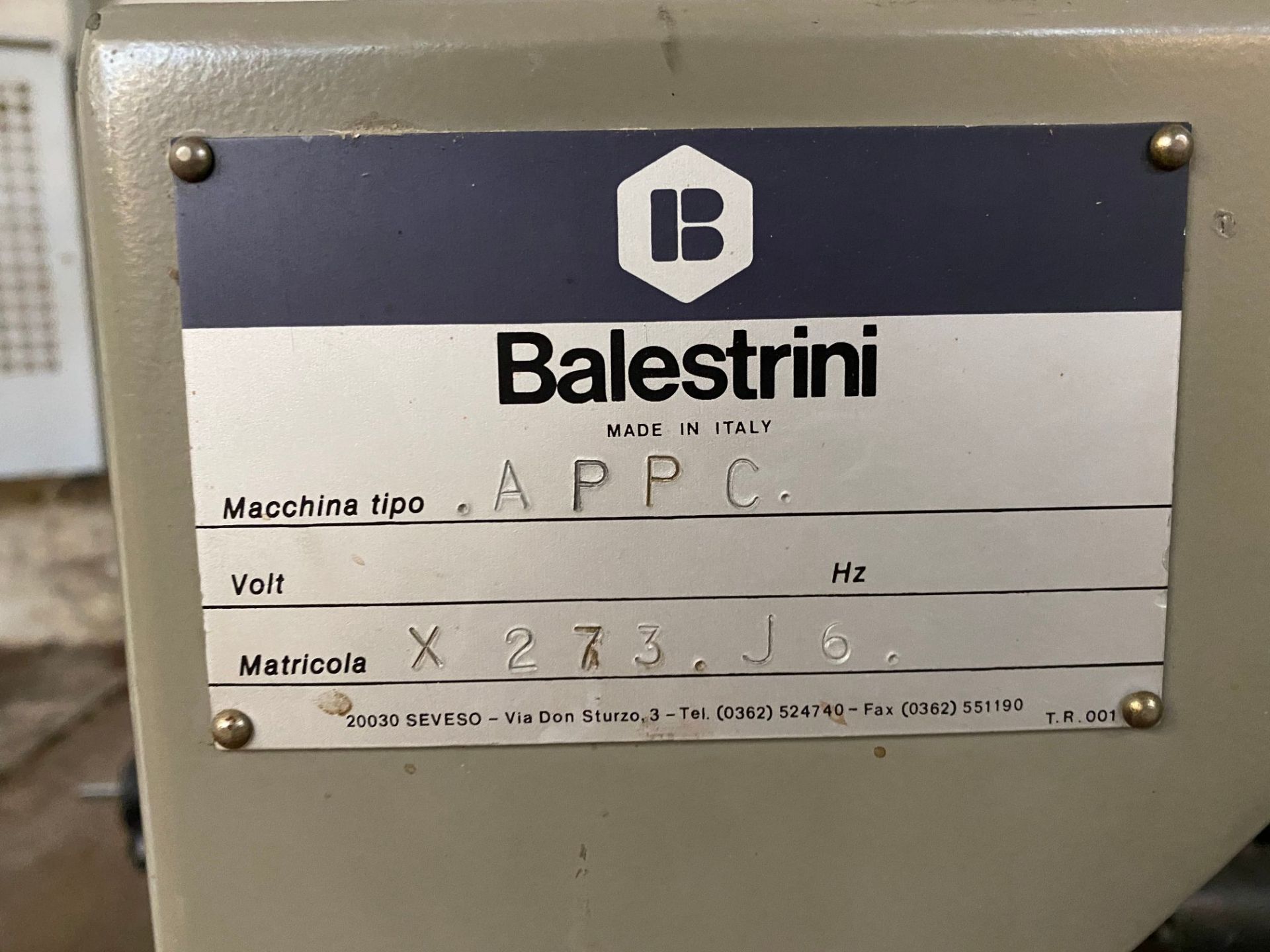 Balestrini Nova 3 double-sided round-end CNC tenoning machine, serial no: D.348.08 with Balestrini - Image 8 of 14