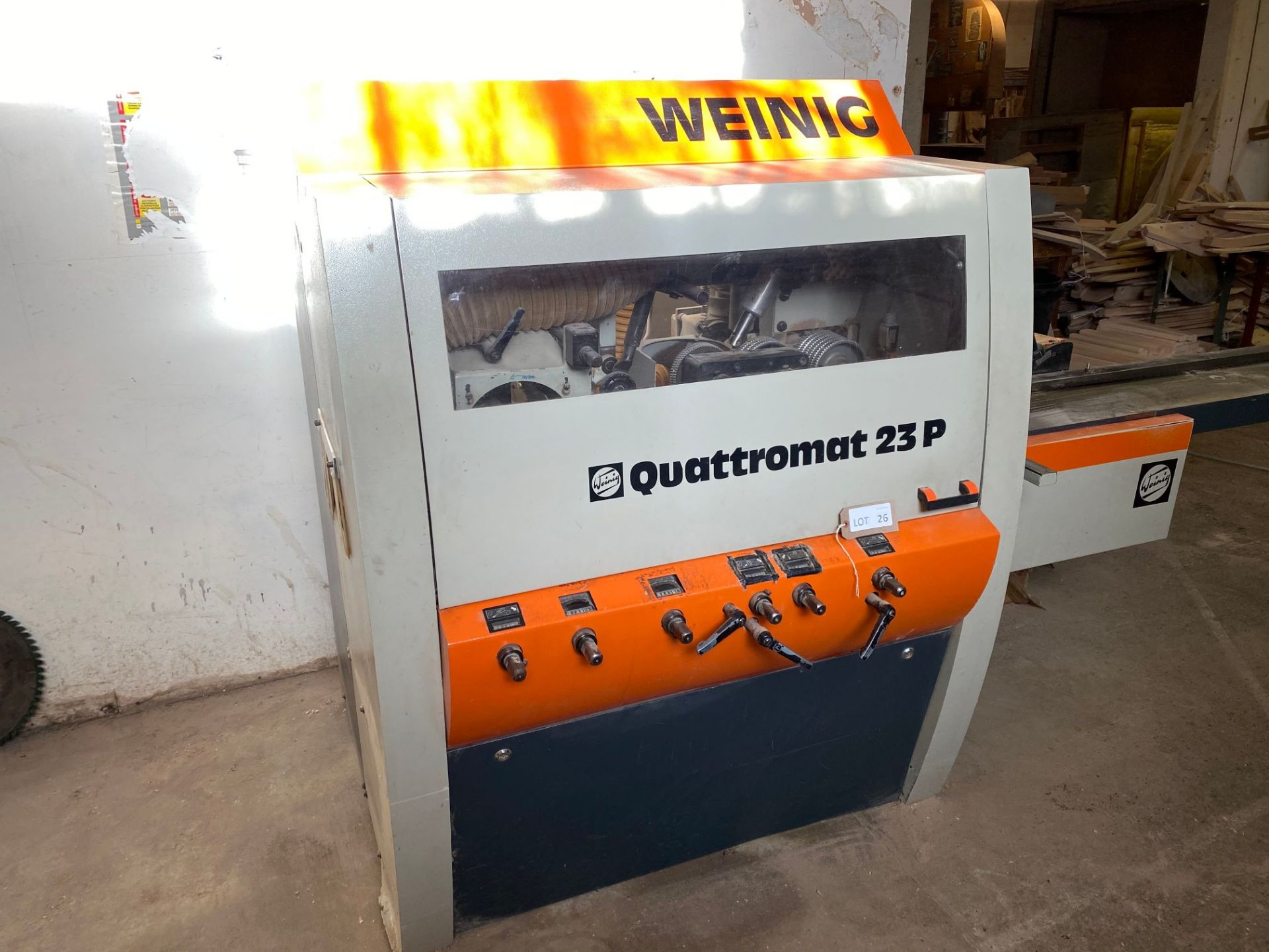 Weinig Quattromat Q23P through-feed four-head planer-moulder, serial no: 87735 (1999), (bottom motor - Image 2 of 7