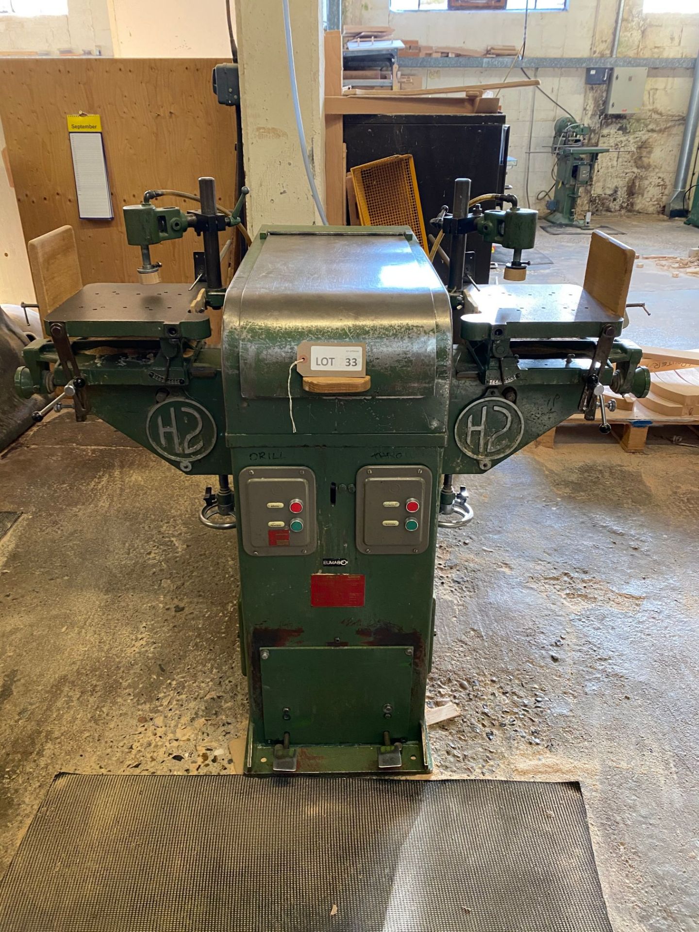 Rye H2 twin head slot mortiser, serial no: 463