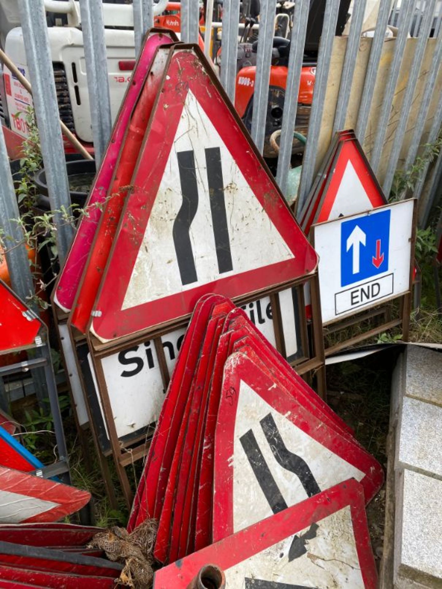 Qty various road signs and bollards, as lotted - Image 8 of 18