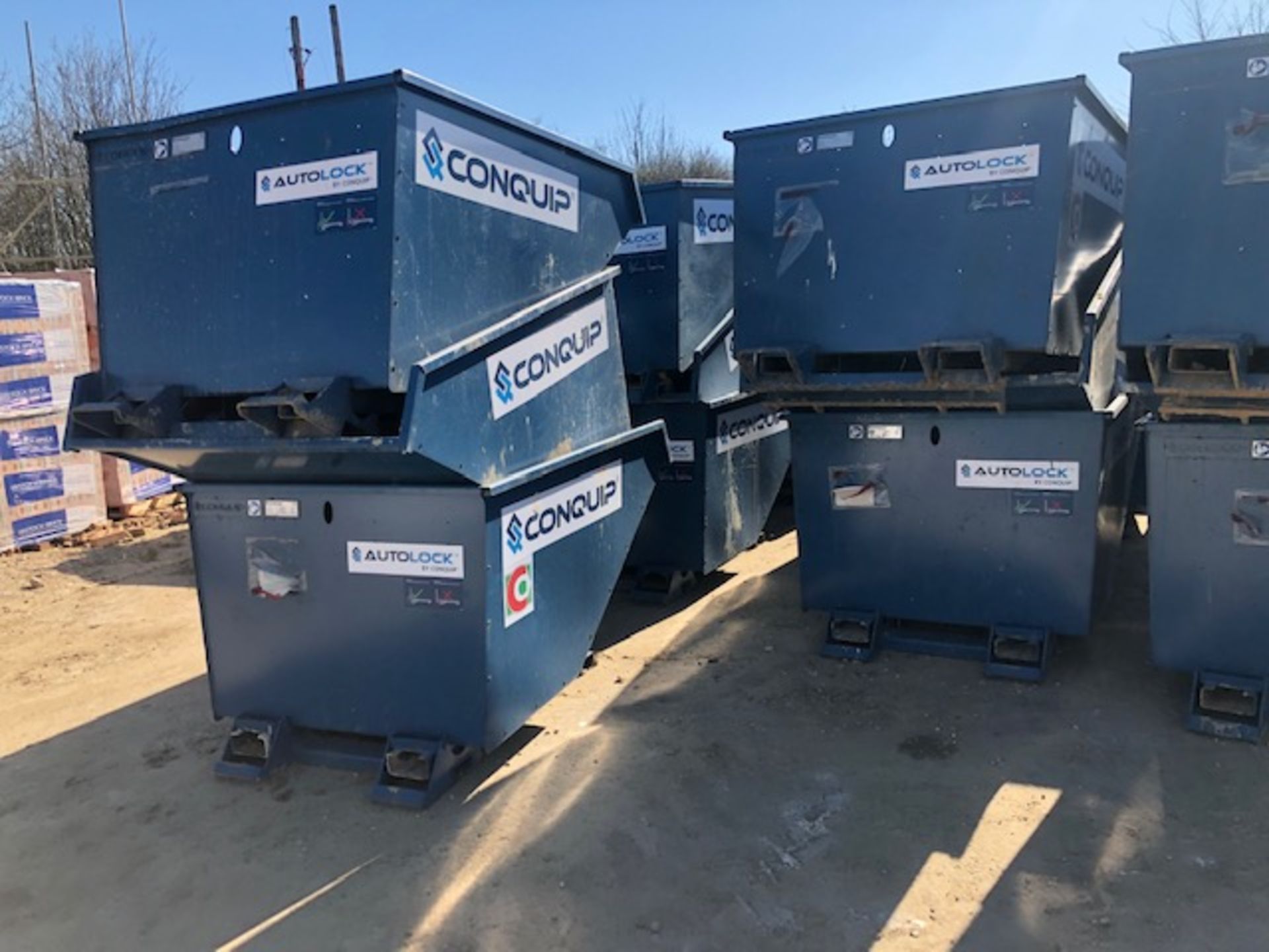 ** NEW LOT** 18 x Conquip tipping skips (delivered new Feb 2020) - located Dover Kent UK - Image 2 of 4