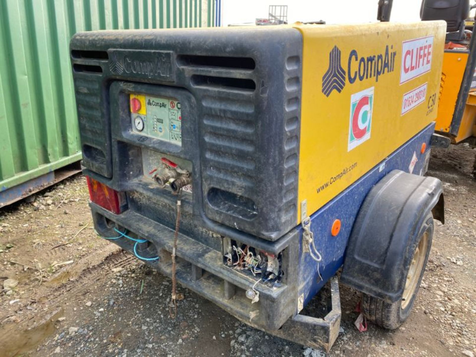 CompAir C50 DLT408 portable diesel engine compressor: serial no: WCA1E2910G1A30747 (2016): 360 - Image 2 of 10