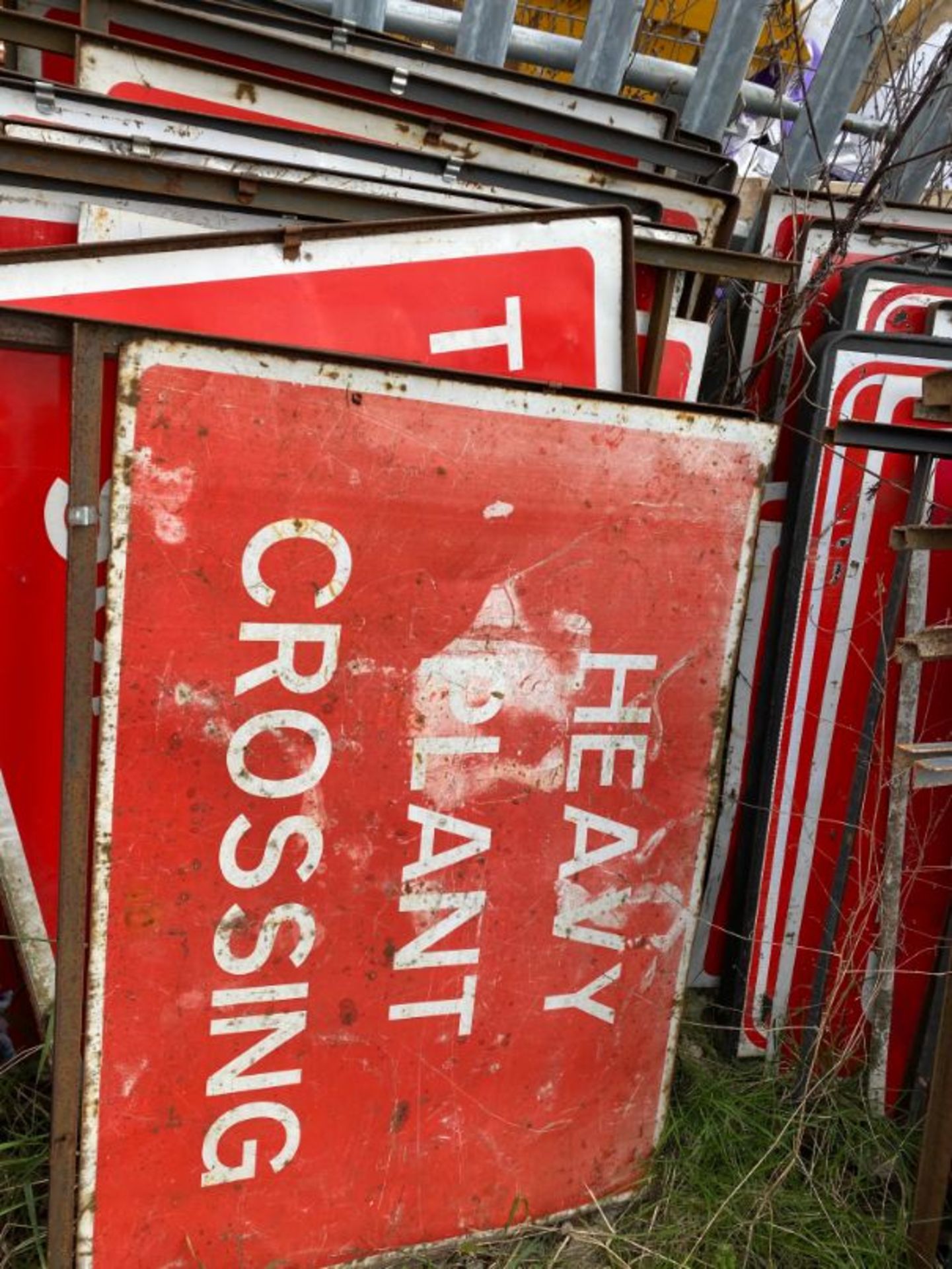 Qty various road signs and bollards, as lotted - Image 15 of 18