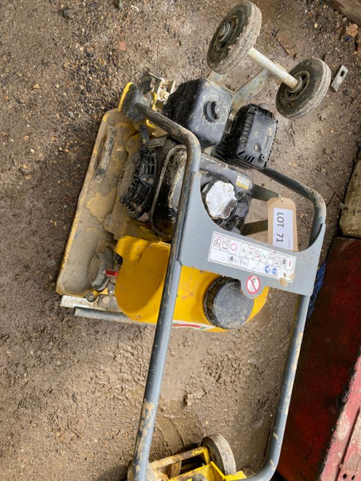 Wacker Neuson Vibroplate VP1340AW vibrating plate: serial no: 11107603 (2019): (delivered Feb-20) - Image 2 of 4