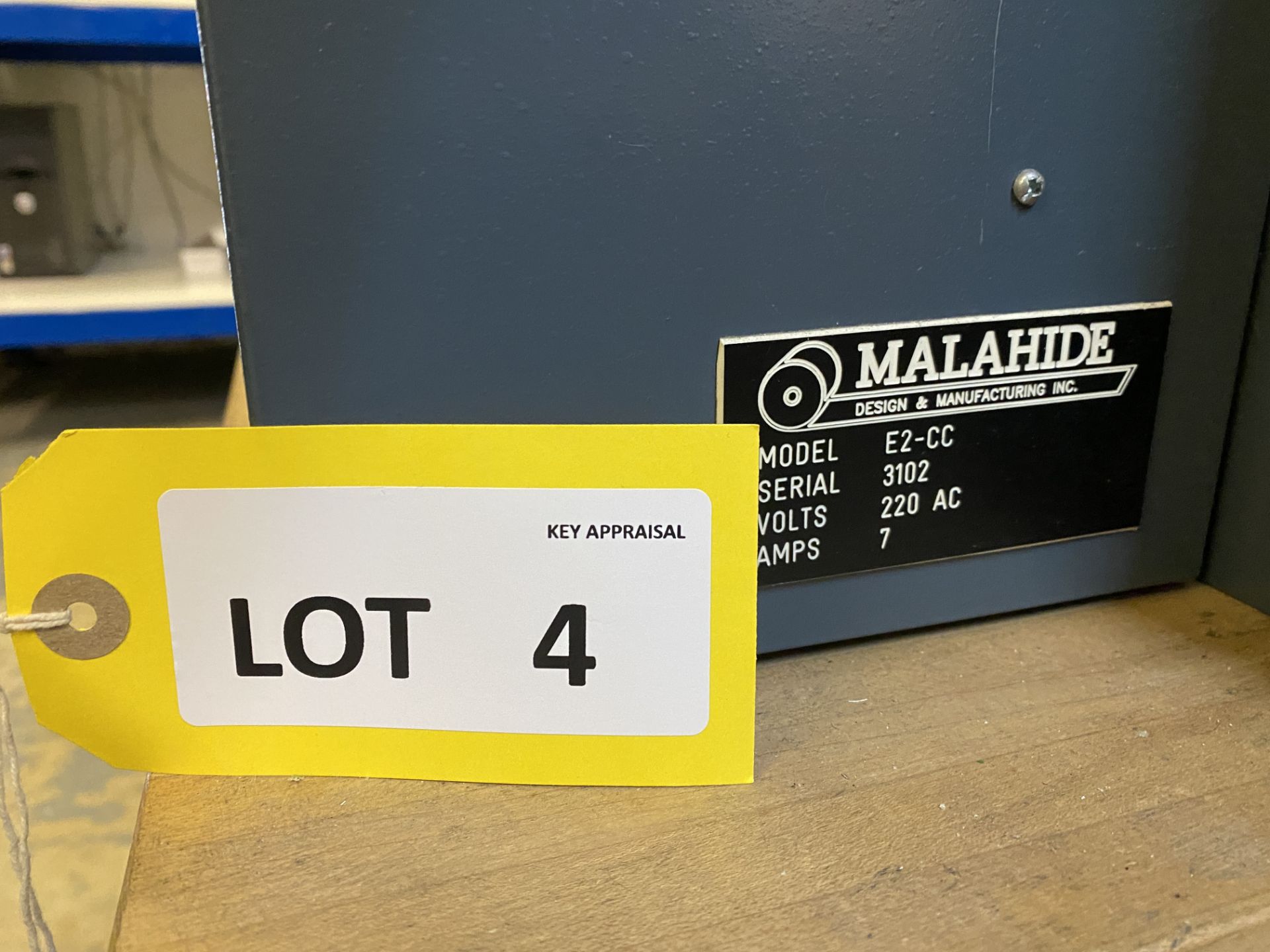 Malahide E2-CC plastic card hot foil stamping machine on stand, serial no: 3102 with numbering head - Image 3 of 4