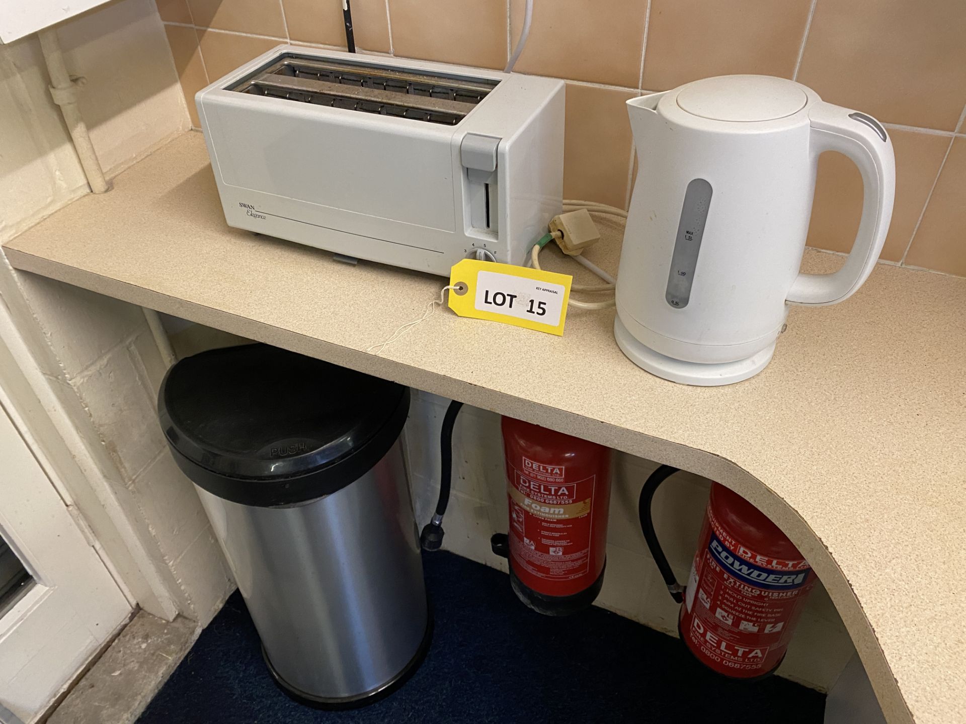 Kitchen sundries including UMB microwave oven, Zanussi Freezone fridge freezer, Cordless jug kettle, - Image 2 of 2