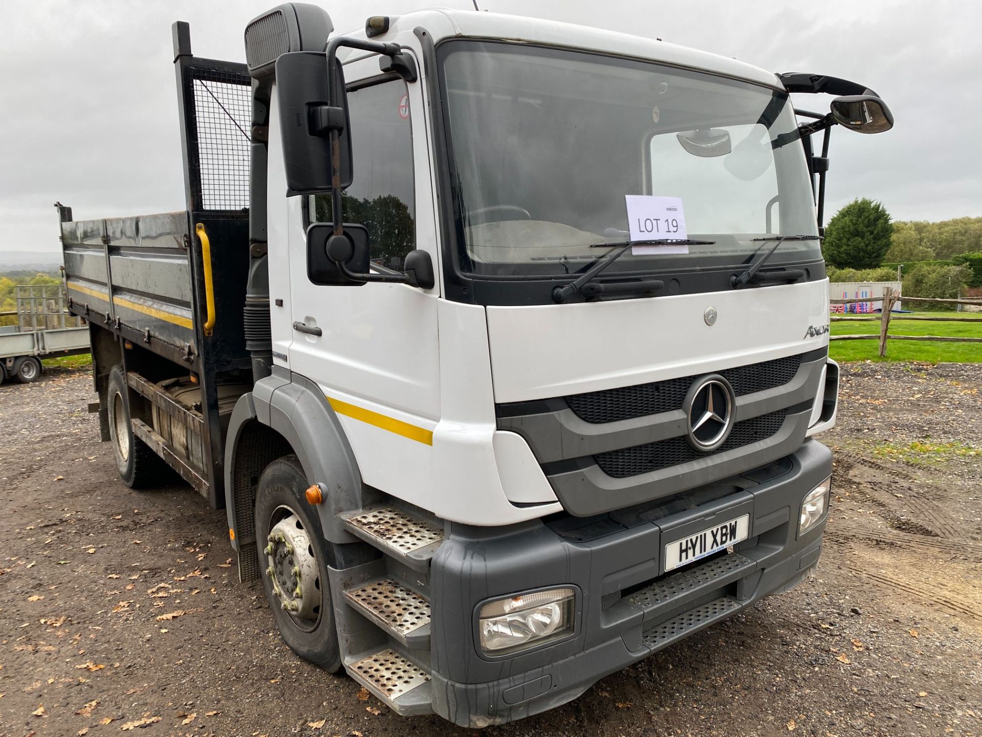 Mercedes-Benz Atego Blue EC5 18-tonne diesel tipper truck, Date of Registration: 30.6.2011,