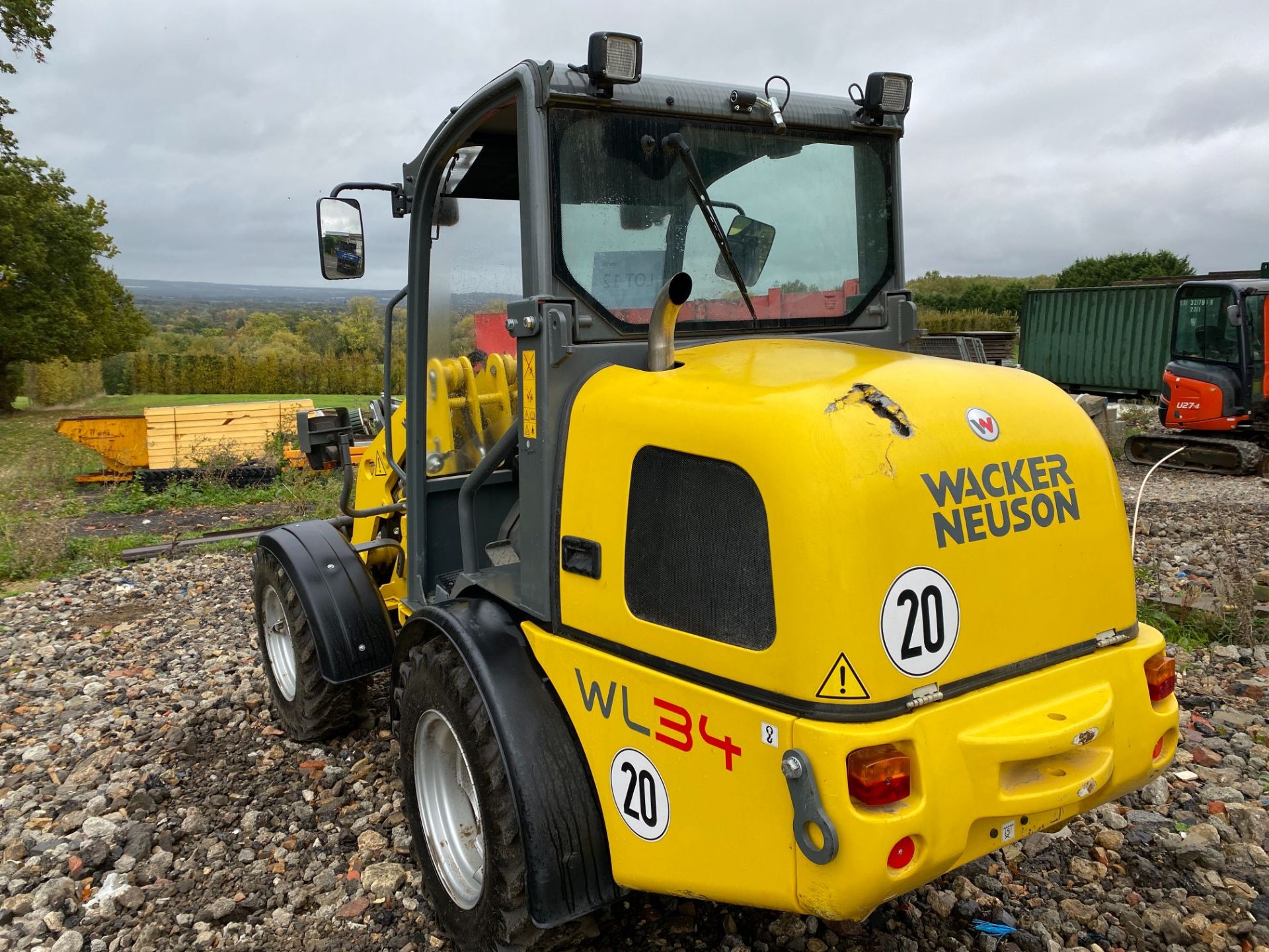 Wacker Neuson WL34 2070 CX articulated loading shovel, Serial No: 3029235 (2014) - 1062 hrs, with - Image 3 of 30