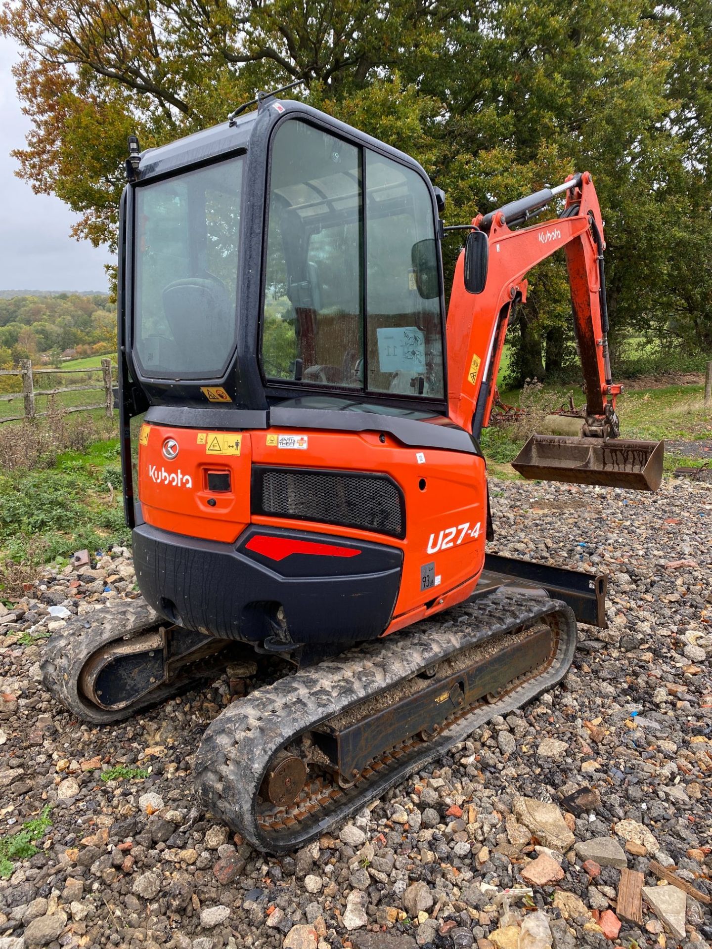 Kubota U27-4 mini excavator, Serial No: 57652 (2016) - 1583 recorded hours, with Whites PX3MC427- - Image 2 of 8