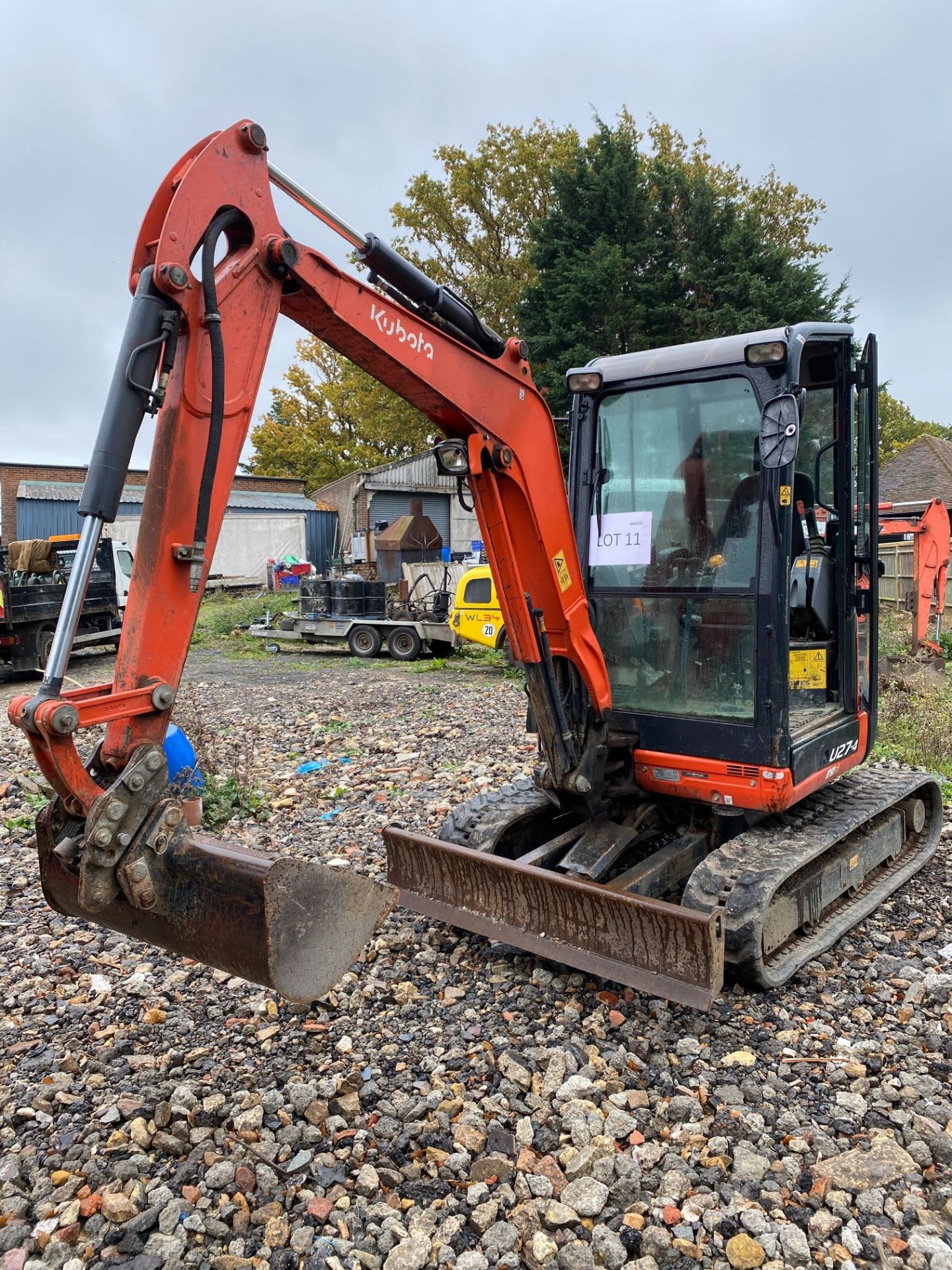 Kubota U27-4 mini excavator, Serial No: 57652 (2016) - 1583 recorded hours, with Whites PX3MC427-