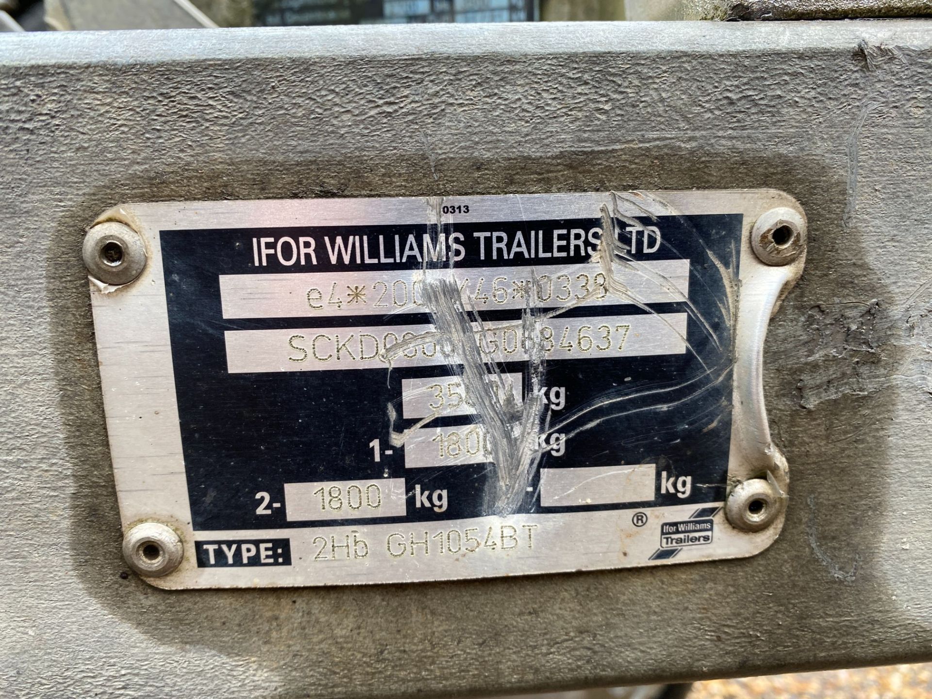 Ifor Williams 2HB/GH1054BT 1.5 m twin-axle plant trailer - Image 4 of 5