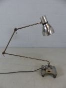 Mid century machinists lamp converted to table/desk lamp