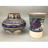 Two Poole Pottery vases