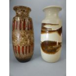 Two mid century West German Pottery vases.