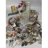 Collection of costume jewellery to include some silver