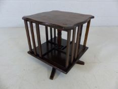 Edwardian miniature revolving bookcase