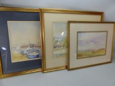 Three watercolours by MOLLY STANDING, signed lower right