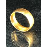 22ct Gold Band size L (approx 4.2g)