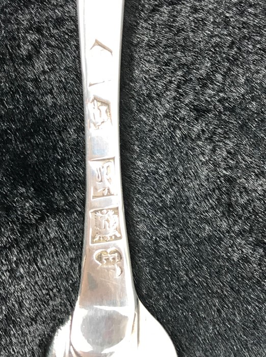 Silver Hallmarked Marrow Spoon, Exeter George III c1732 maker Edmond Richard - Image 6 of 6