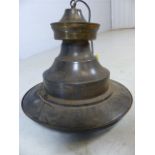 Vintage brass lamp shade