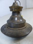 Vintage brass lamp shade