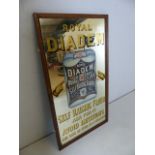 Large Advertising mirror for ROYAL DIADEM Self raising flower approx 124cm x 67cm