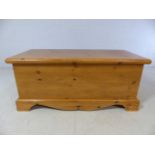 Small pine blanket box