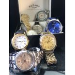 Collection of modern and vintage watches